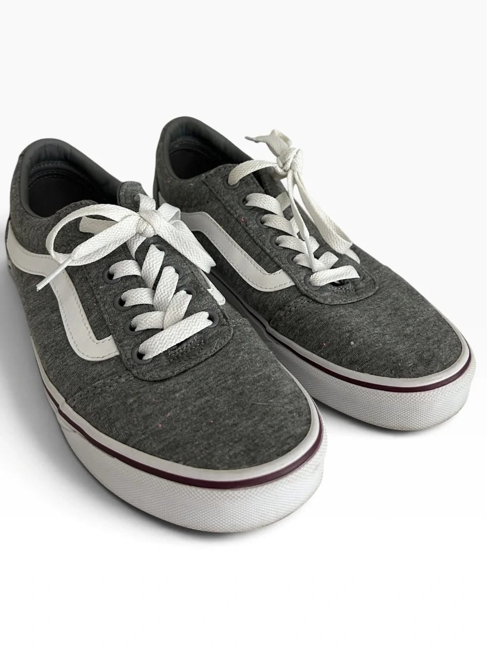 VANS | Womens Vans Ward Gray Canvas Low-Top Sneakers Size 7.5